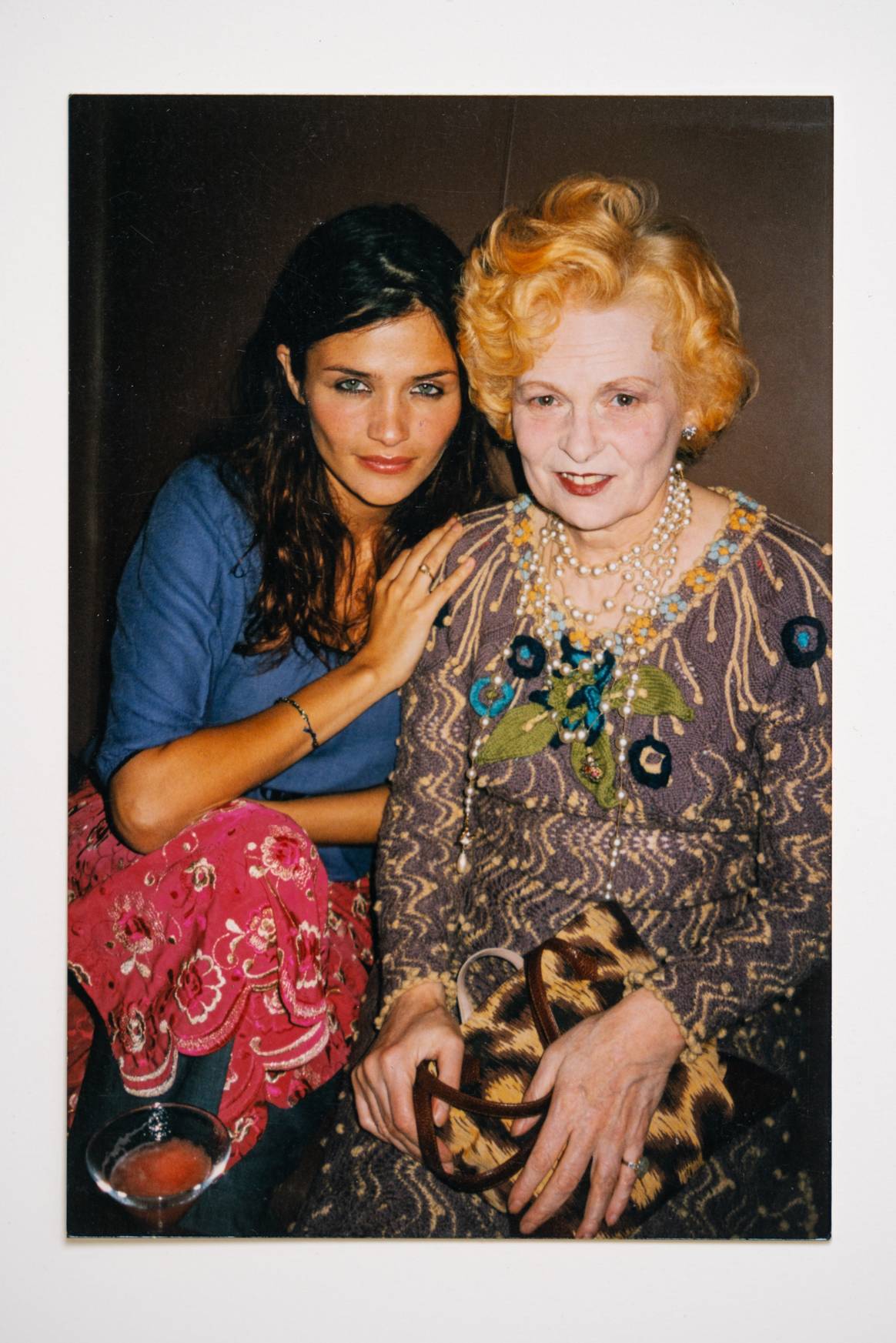 Image: V&A Dundee; ‘The Fashion Show: Everything But The Clothes’, model Helena Christensen and designer Vivienne Westwood backstage photo courtesy of Iain R Webb