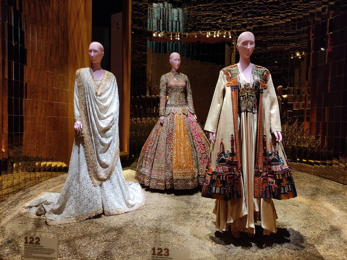 Embroidered dresses by Indian designer Sandeep Khosla. Image: Sumit Suryawanshi for FashionUnited