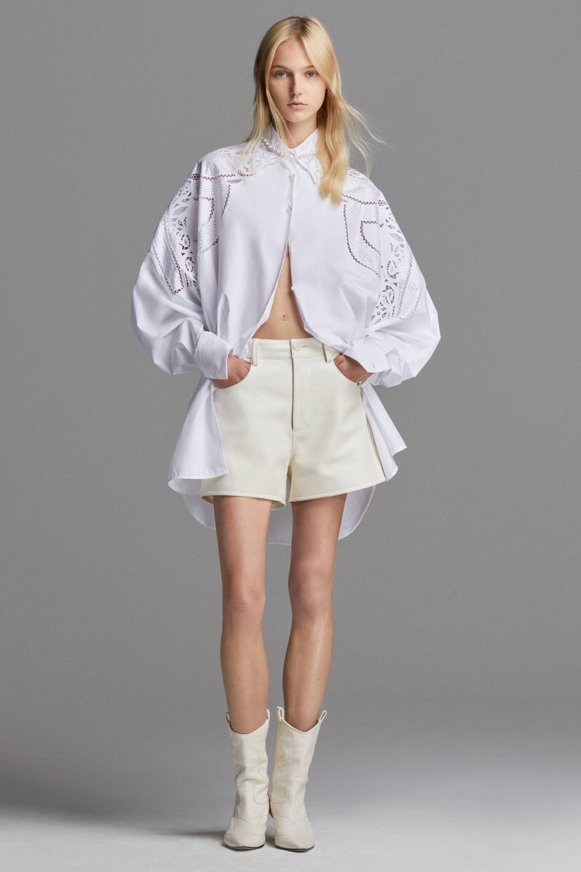 Ermanno Scervino Resort 24 blouse and shorts 