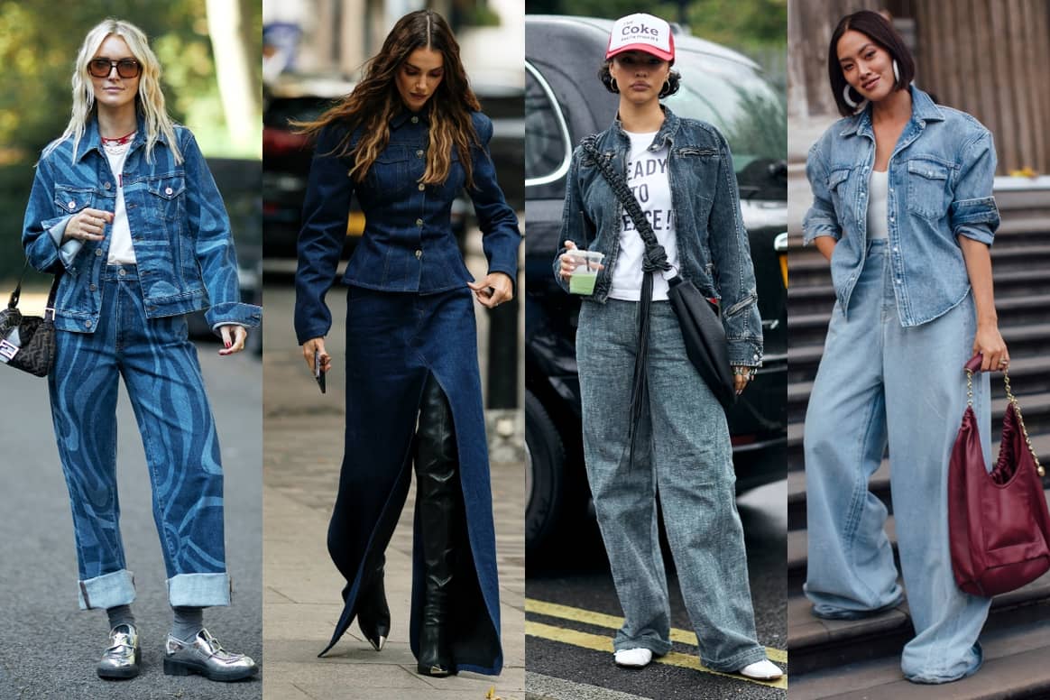 Double Denim, LFW streetstyle for SS24