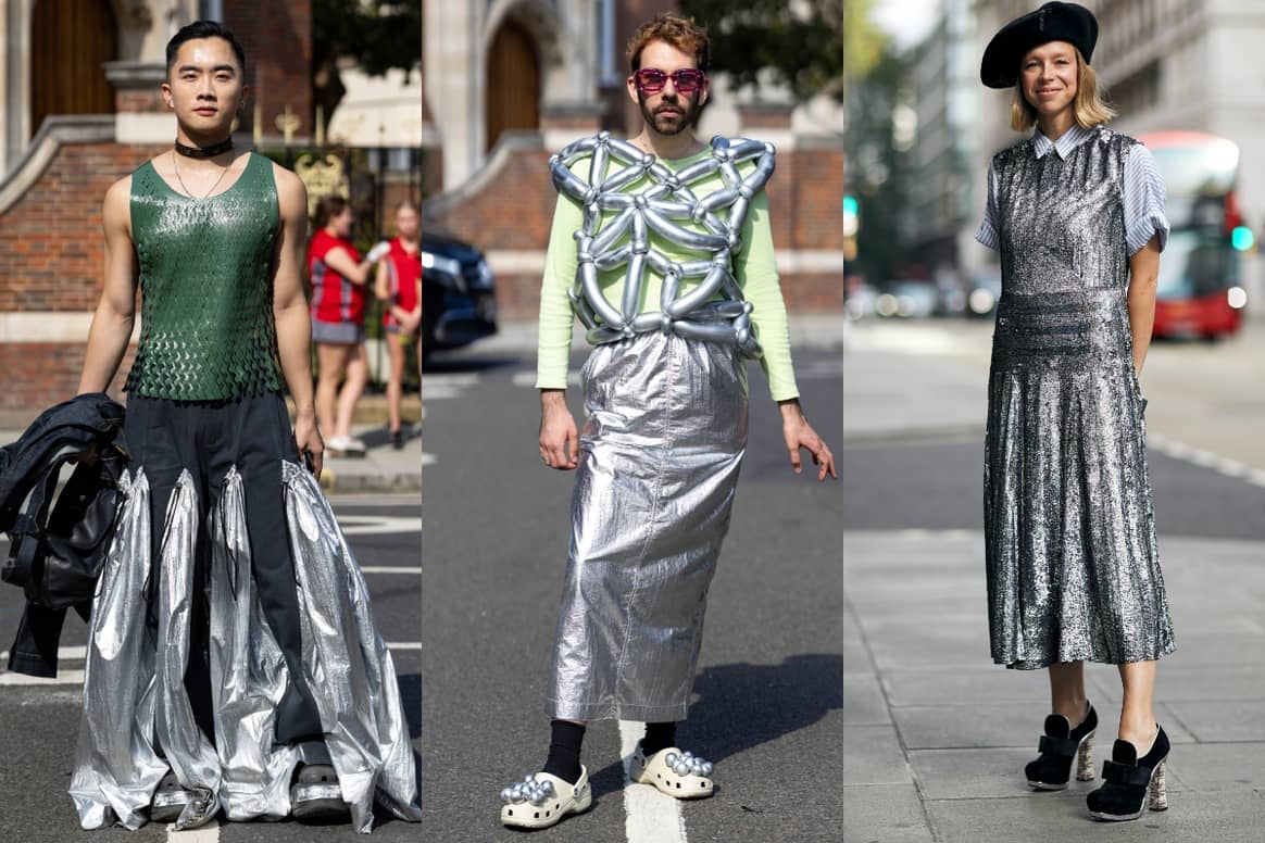 Silver highlights, LFW streetstyles for SS24
