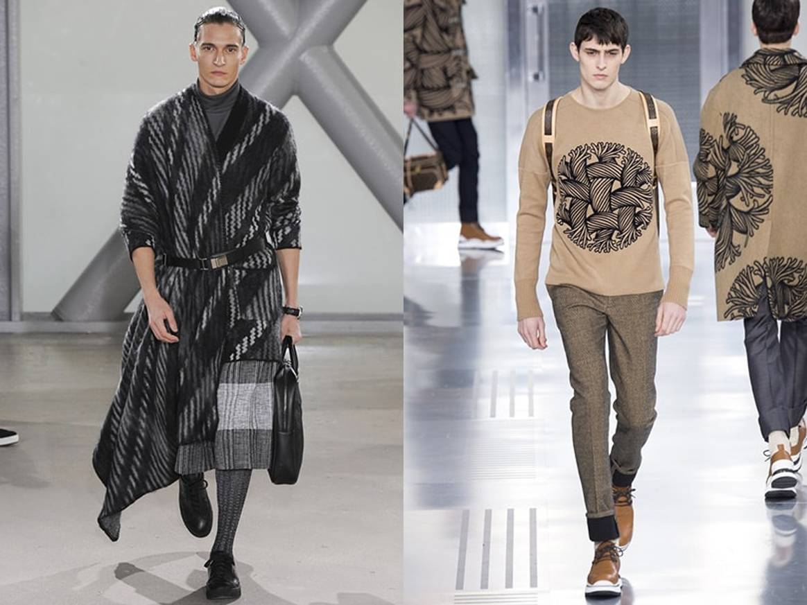 Geometry parade spotted on the catwalks of Paris men's fashion week