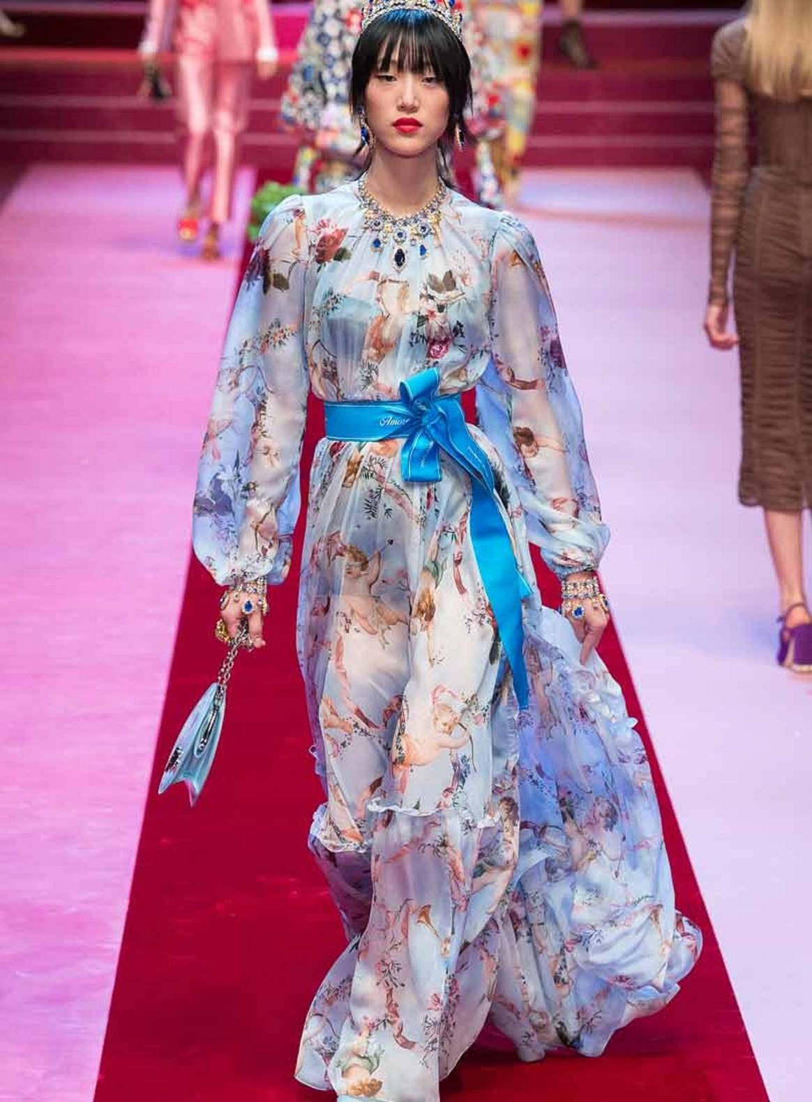 D&G goes floral at Milan fashion week, Milan fashion week