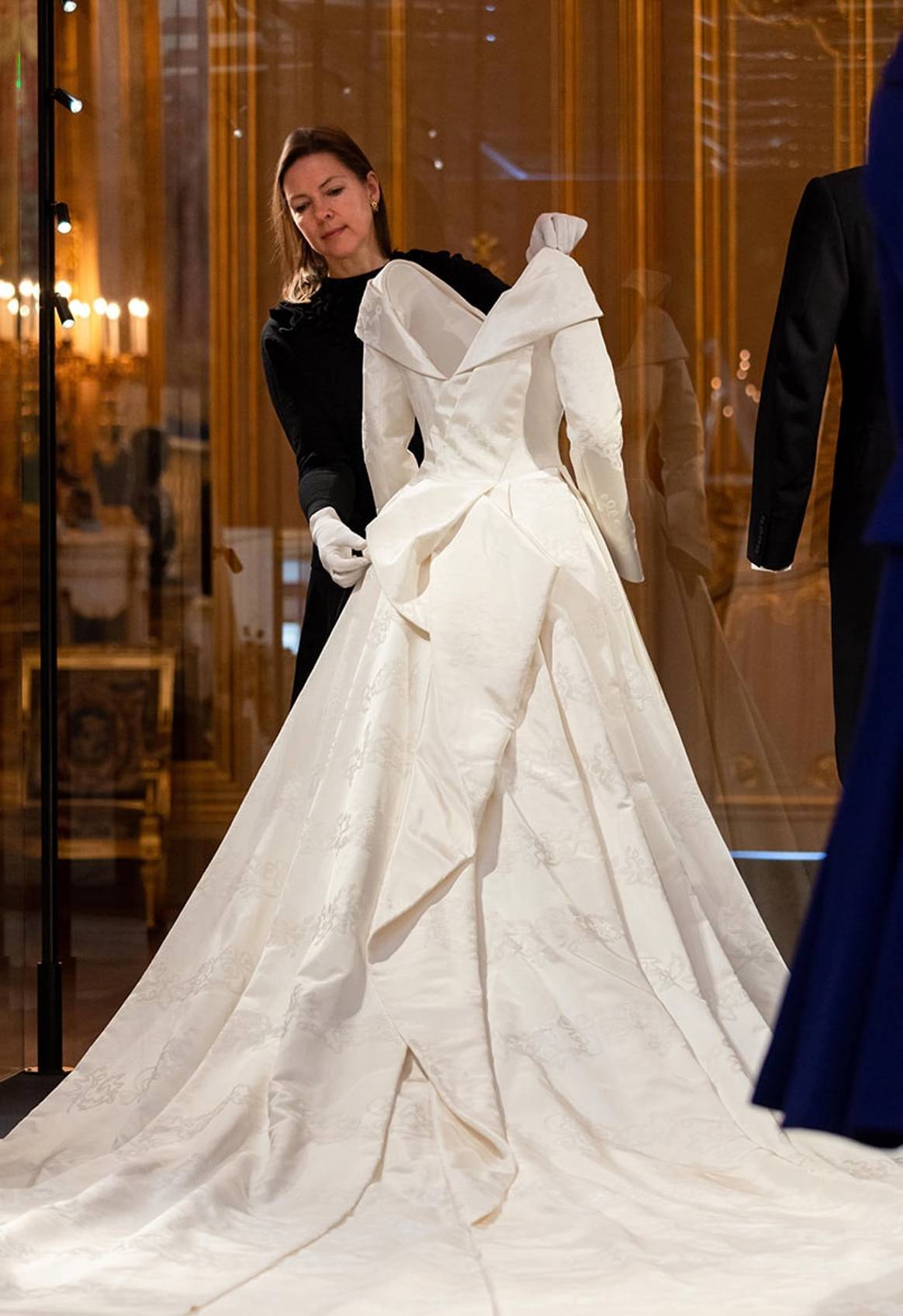 Princess Eugenie’s wedding dress goes on display