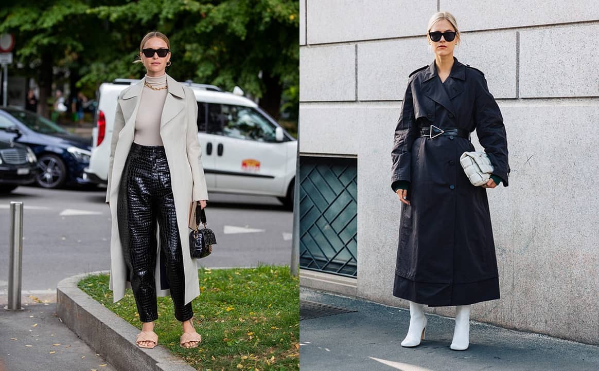Influencers Linda Tol and Pernille Teisbaek wore bestselling items from Bottega Veneta during the SS20 Fashion Week, namely the Padded Casette bag from the fall 2019 collection and Lido sandals with heel from the pre-spring 2020 collection. Image credit: property Bottega Veneta. Accessories inspired by these (and other) Bottega Veneta items will still be in fashion in 2022.