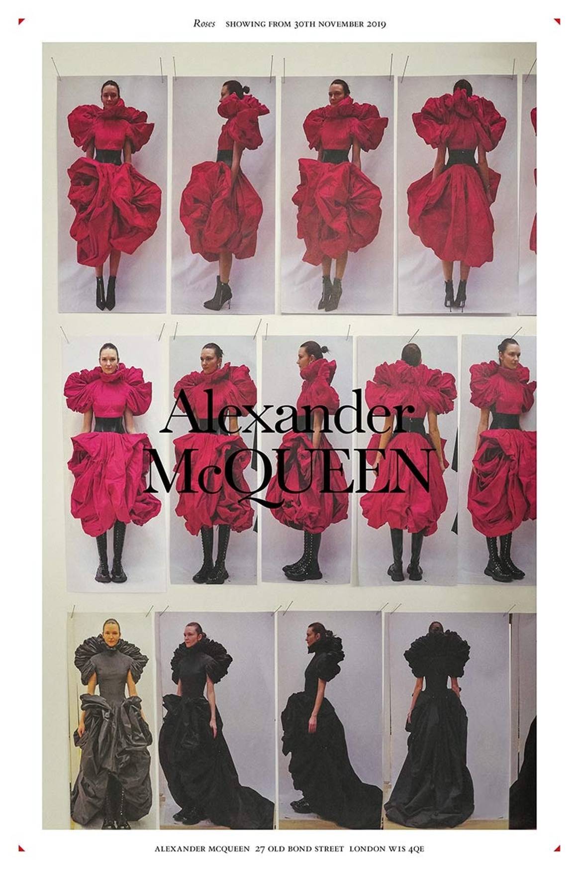 Alexander McQueen opens 'Roses' exhibition at London flagship