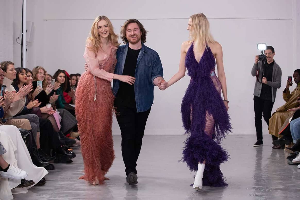 LFW AW20: Tulle, sequins and couture glamour