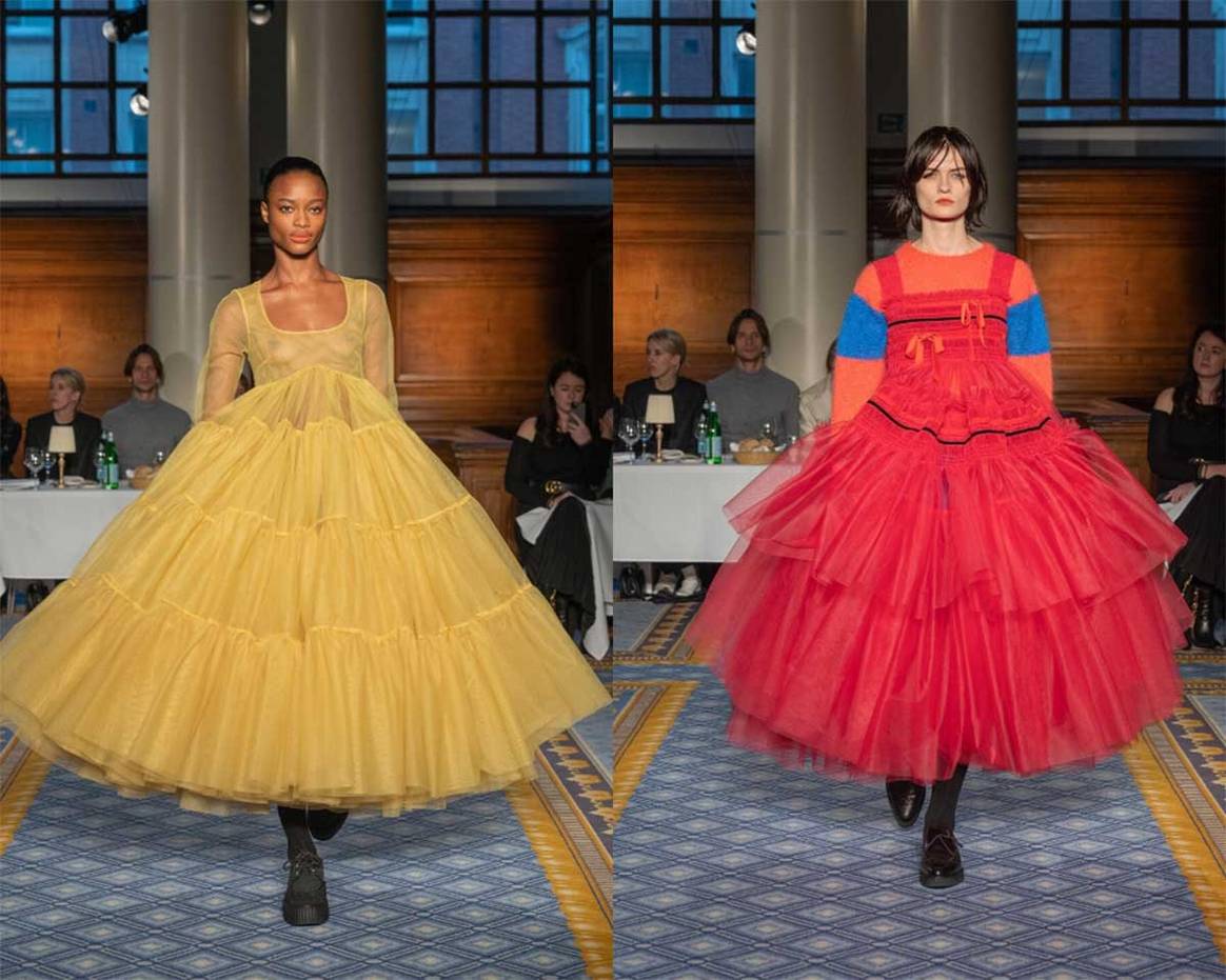 LFW AW20: Tulle, sequins and couture glamour