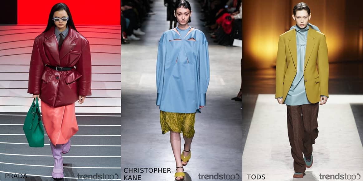 Images courtesy of Trendstop, left to right: Prada, Christopher Kane, Tods, all Fall/Winter 2020-21
