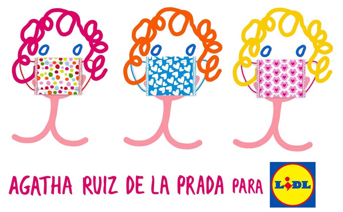 Ágatha Ruiz de la Prada crea una colección de mascarillas para Lidl