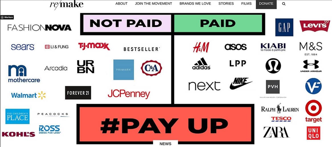 The fashion companies promising to pay their suppliers