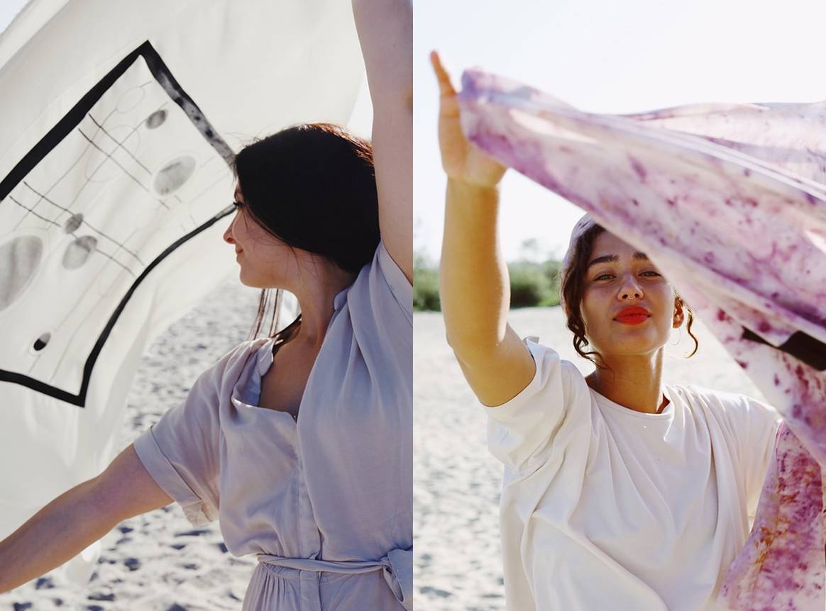 Een sjaal geverfd met lieve bloemen: ontwerper Ilfa Siebenhaar wil bewustwording rond borstkanker