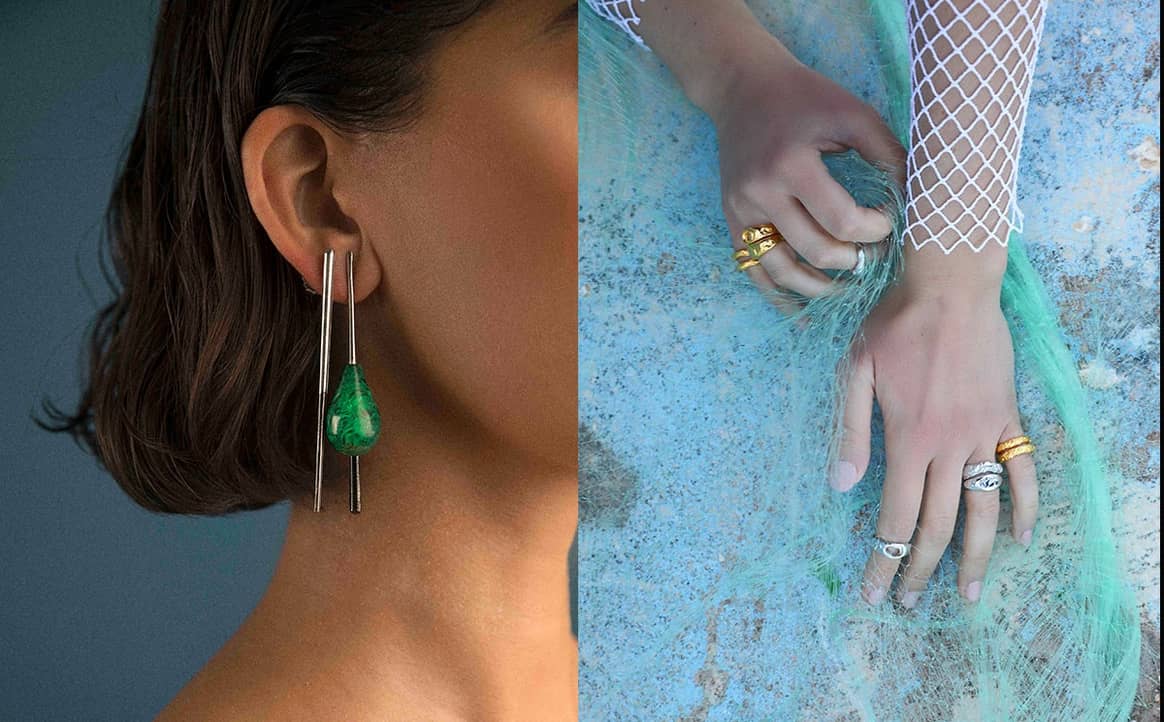 From discovering desolate shores of Lebanon’s polluted
coastline to the vibrant citrus groves of the Mediterranean, Alexandra
Hakim’s extensive travels have not only been a source of inspiration, but
also led her to discover unique materials for her
jewellery.
