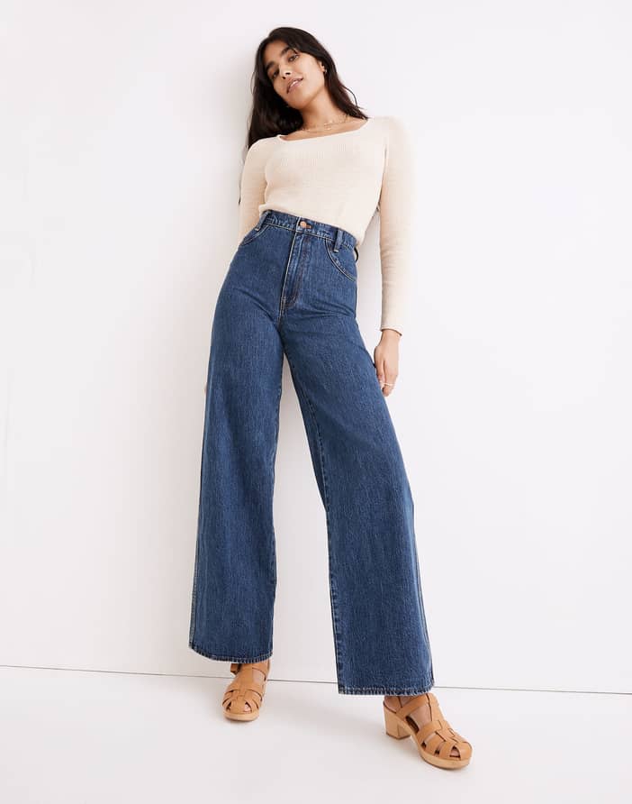 Superwide-Leg Jeans in Airley Wash: Workwear Edition | Madewell