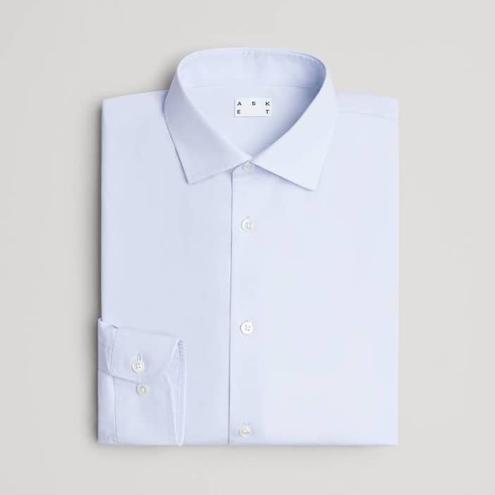 ASKET - Oxford Shirt Blue - Organic Cotton - Mens