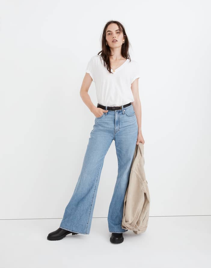 Baggy Flare Jeans in Cantwell Wash | Madewell