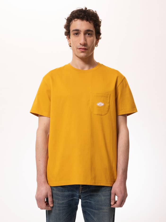 Leffe Pocket Tee Saffron Men's Organic T-shirts X Small