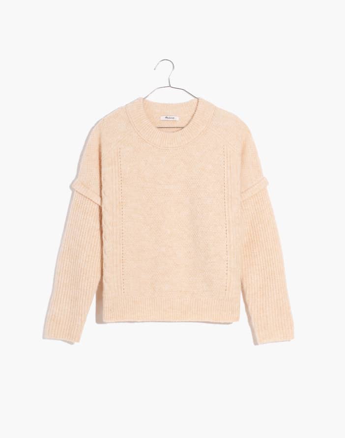 Plus Cable Havener Pullover Sweater | Madewell