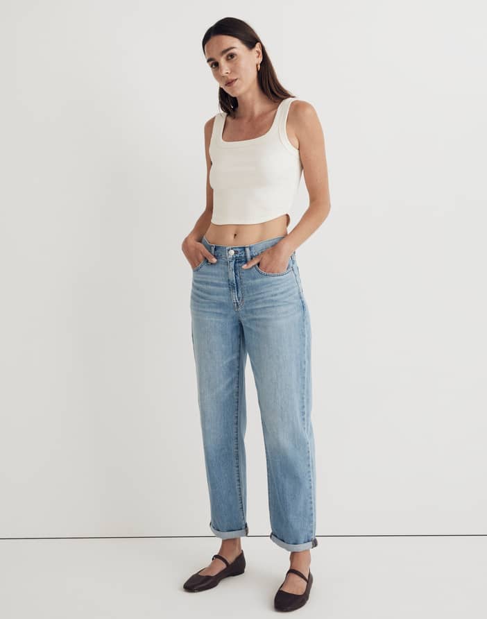 The Petite Slouchy Boyjean in Rubyvale Wash | Madewell