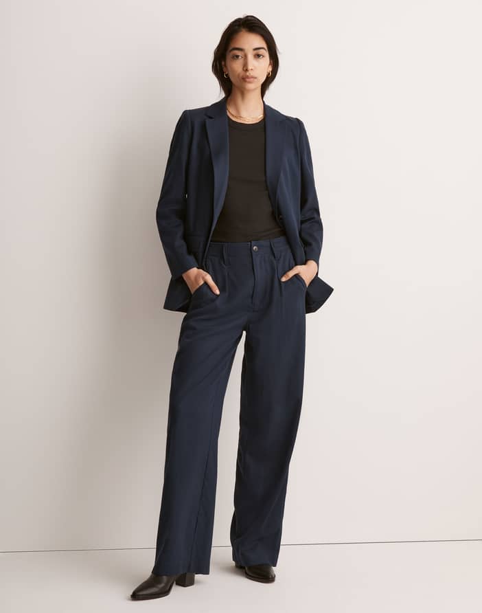 The Tall Neale Straight-Leg Pant in Drapeweave | Madewell