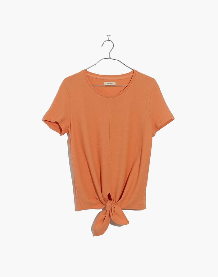 Texture & Thread Modern Tie-Front Top | Madewell