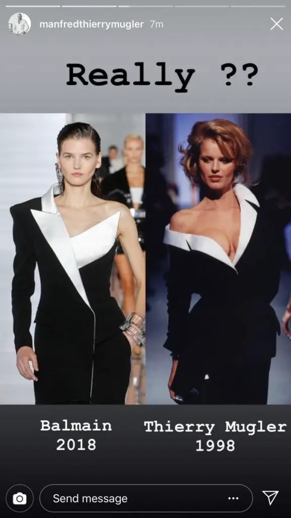 Thierry mugler balmain Clearance