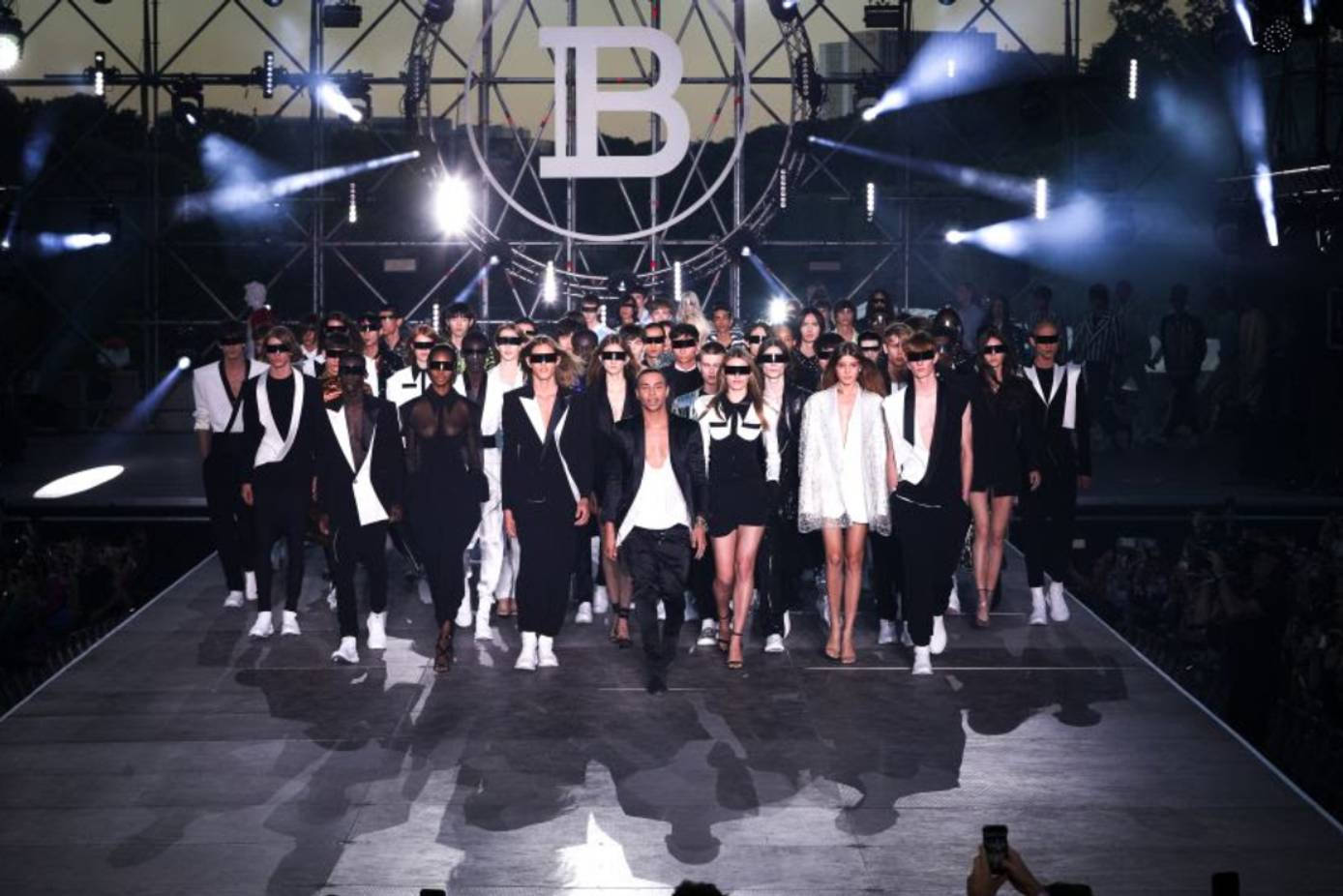 PFW Balmain holds benefit festival to new collection