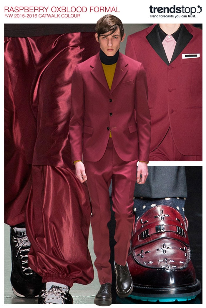Key colour on the catwalk menswear trend for Fall/Winter 2015-16