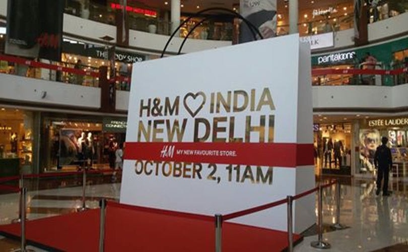 H&M opens first store in India