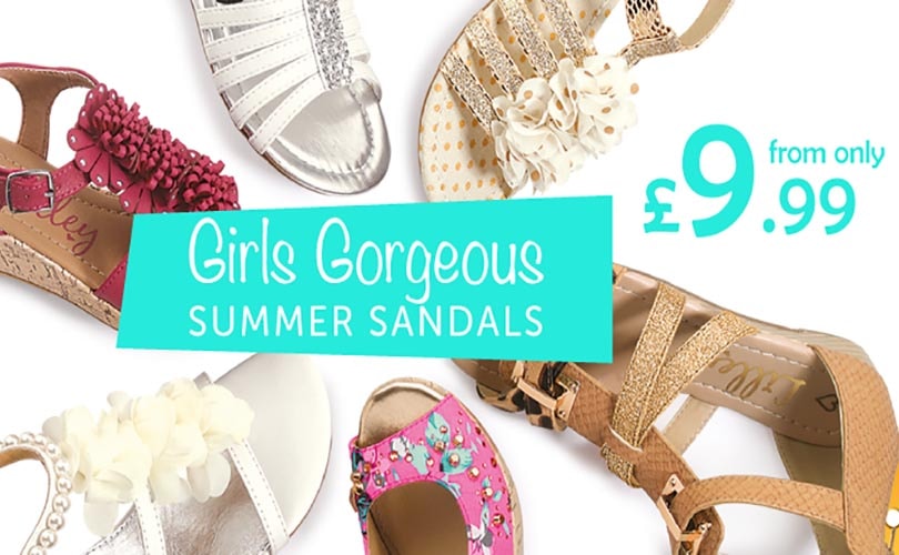 shoe zone girls sandals