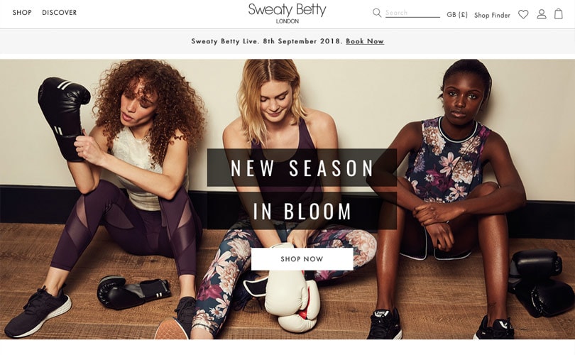 Sweaty Betty unveils new website to enhance shopping experience