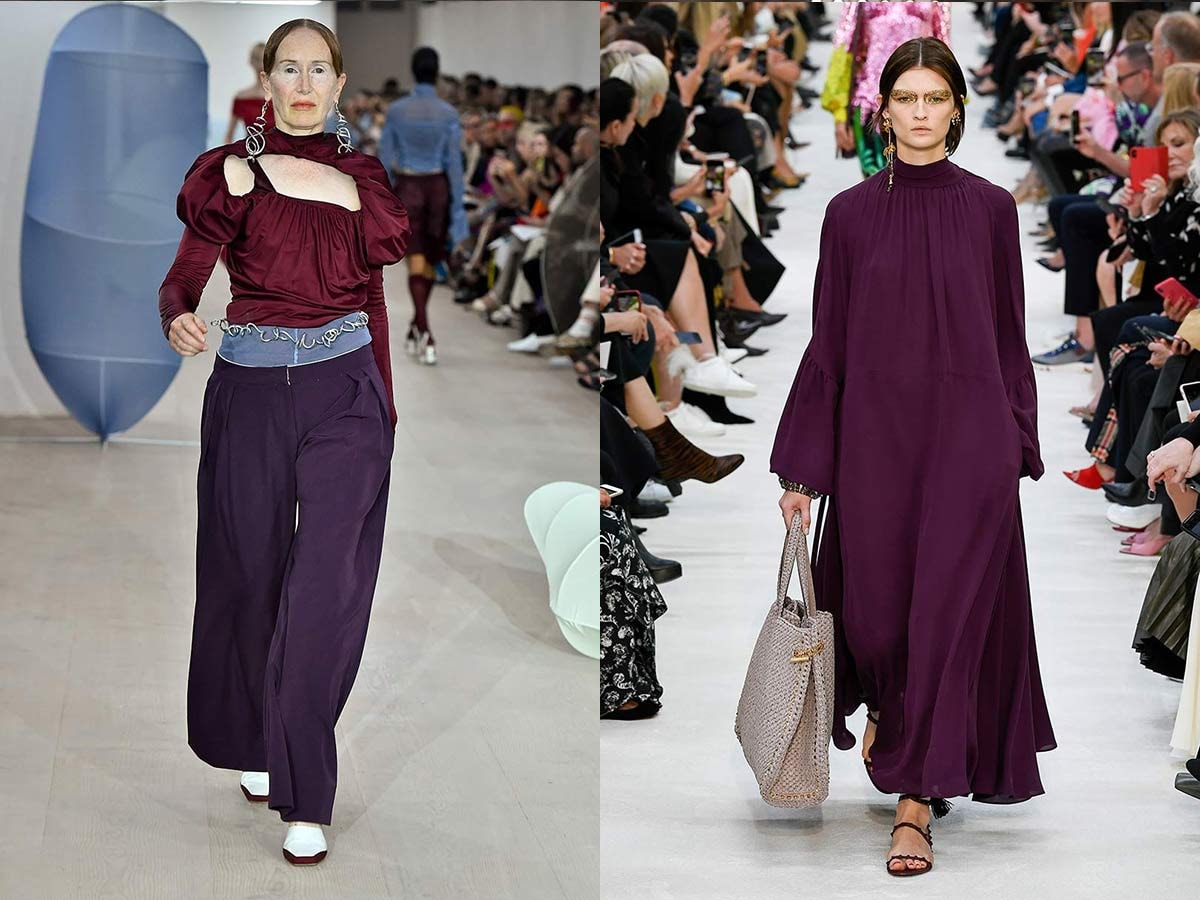 Spotted on the catwalks: Pantone's SS20 fashion colours