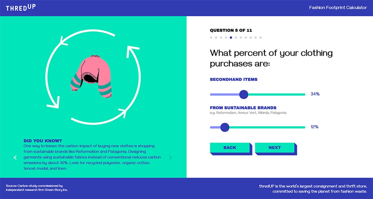 ThredUp launches Fashion Footprint Calculator to help consumers learn their environmental impact