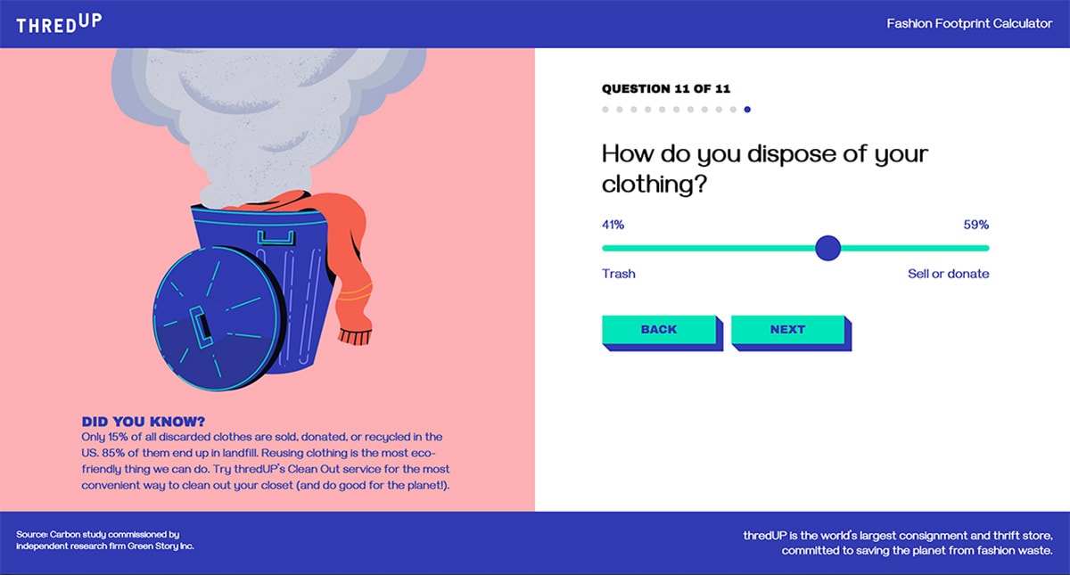 ThredUp launches Fashion Footprint Calculator to help consumers learn their environmental impact