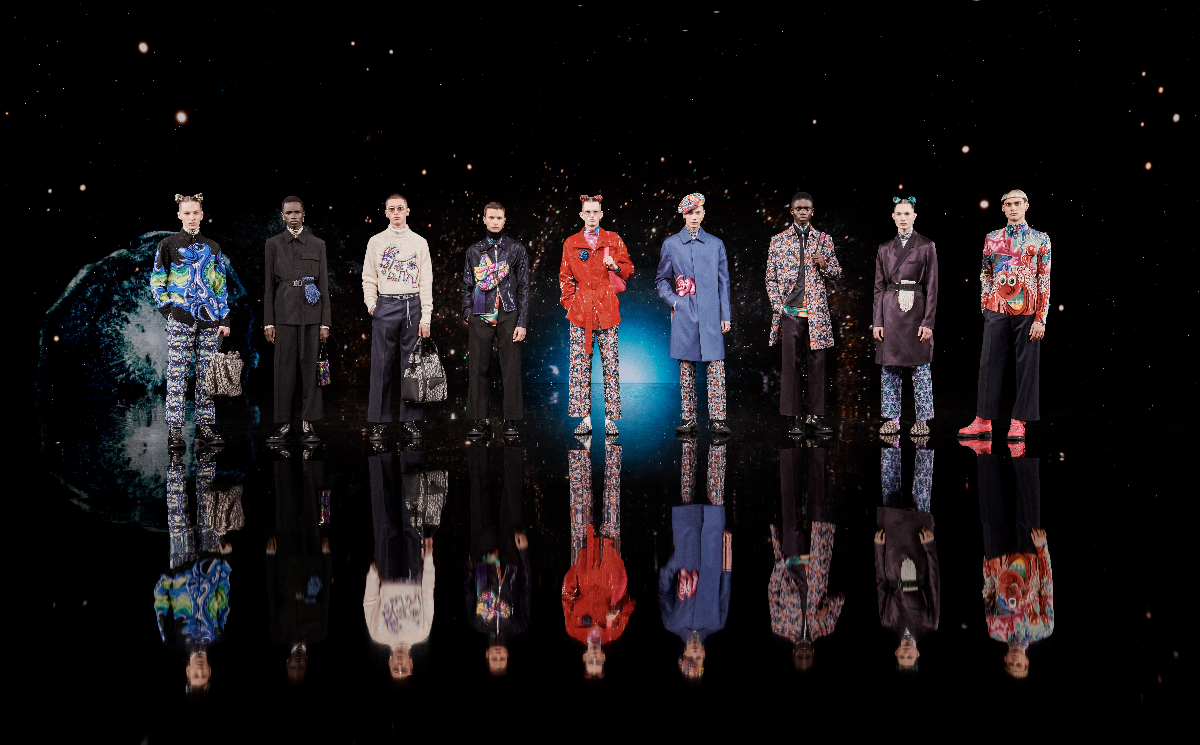 Dior unveils a joyful and psychedelic men's collection online