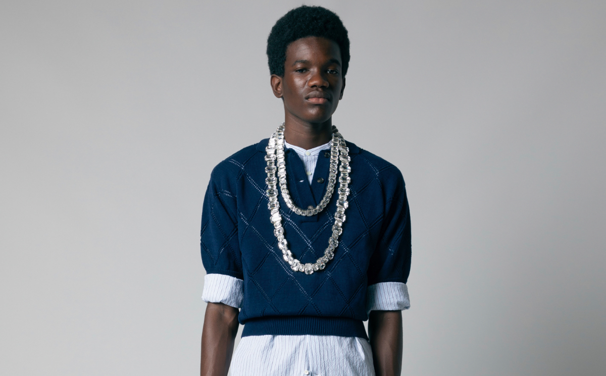 EGONlab. 2024年秋冬コレクション egon lab エゴンラボ ニットポロ