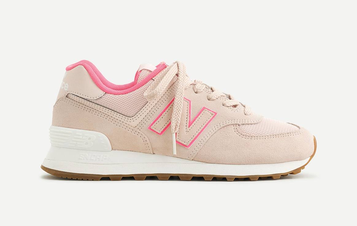 pink new balance j crew