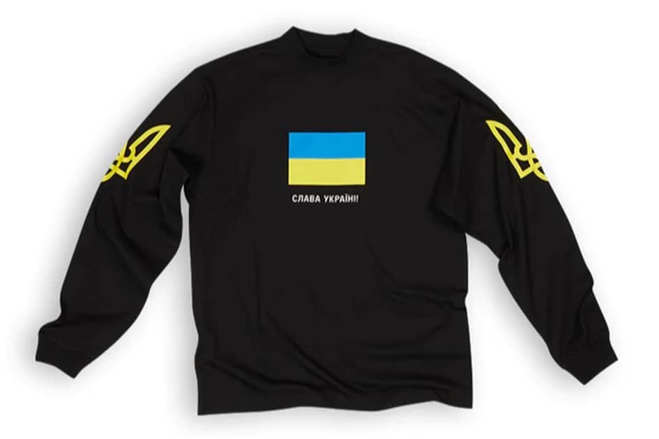 Balenciaga designs charity t-shirt to raise funds to rebuild Ukraine