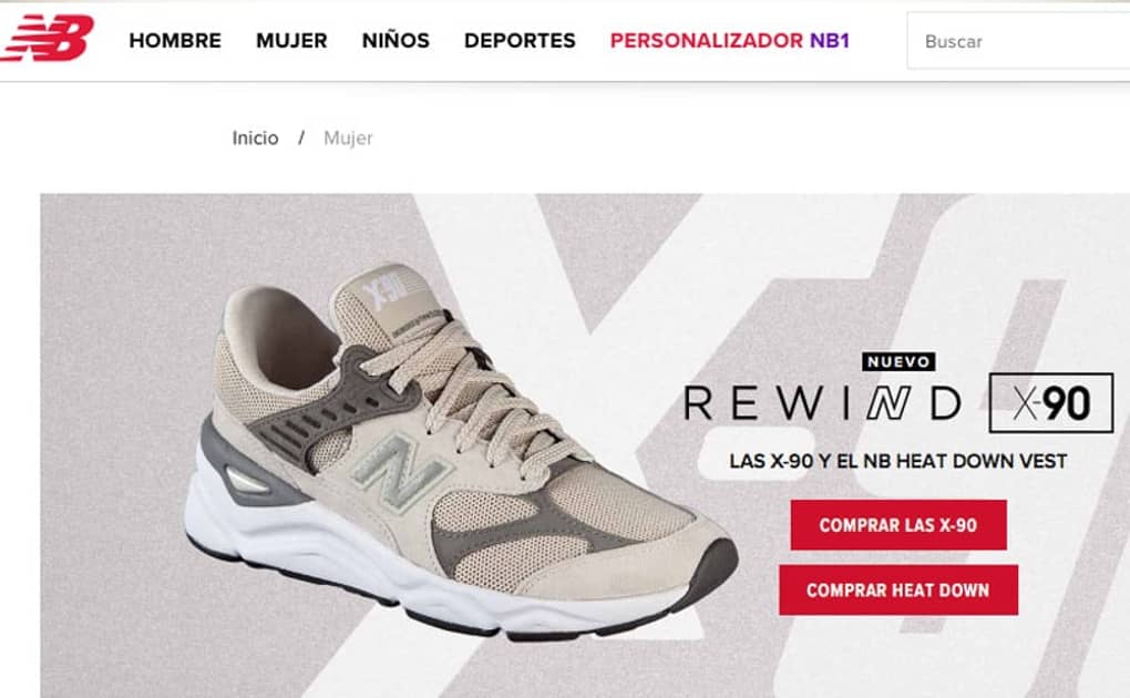 Pagina web 2024 new balance