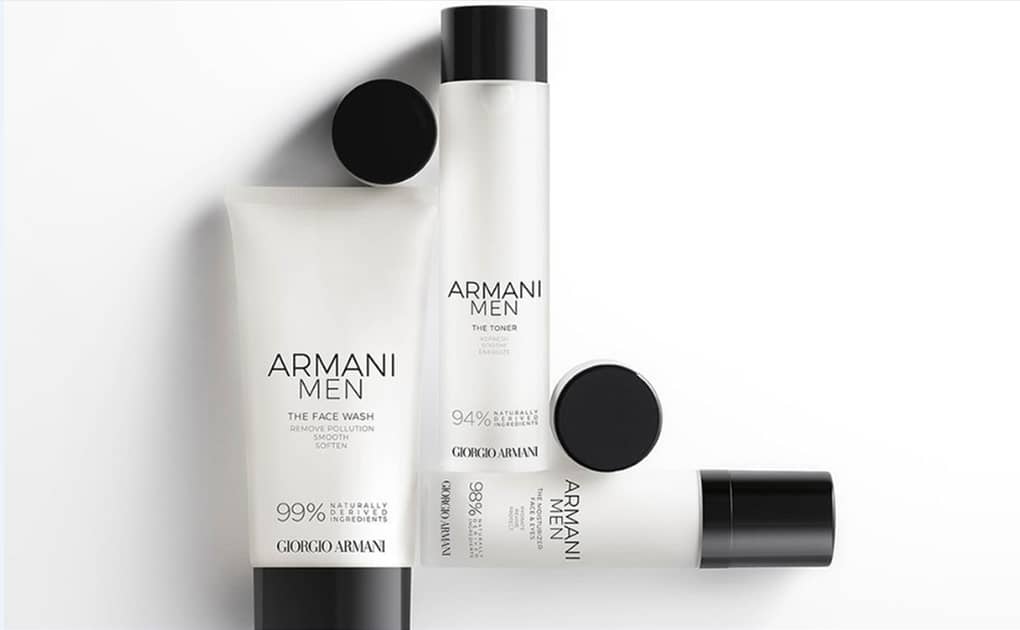 Armani Beauty makes moves in green beauty with men s skincare line