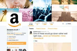 Amazon fastest growing retail brand on social media