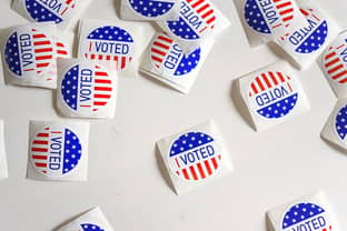 Fashion brands encourage Americans to vote on election day