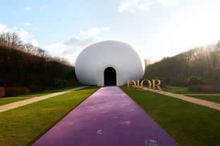 US artist Judy Chicago designs "The Female Divine" set for Dior couture show