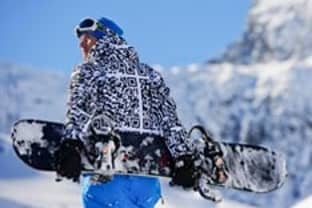 Ski-jack met barcode print