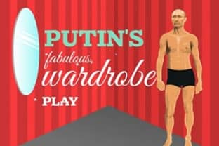 Poetin uit de kast en in een jurk