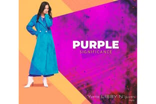 Purple tailored trench coat - A sprig of heather