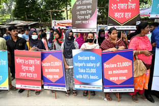  Bangladesh : heurts entre police et ouvriers en grève lors de la réouverture d'usines de vêtements