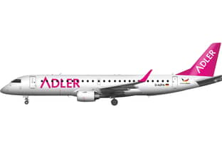 Flugmodus bei Adler Modemärkte aktiviert: ‘German Airways’-Flugzeug wird Werbefläche