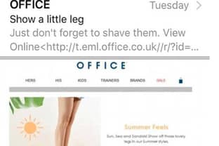 Office blasted for suggesting women need to shave their legs