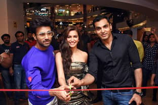 Kenneth Cole first flagship strore in India launched at Infiniti Mall Mumbai by actors Pulkit Samrat and Kriti Kharbanda